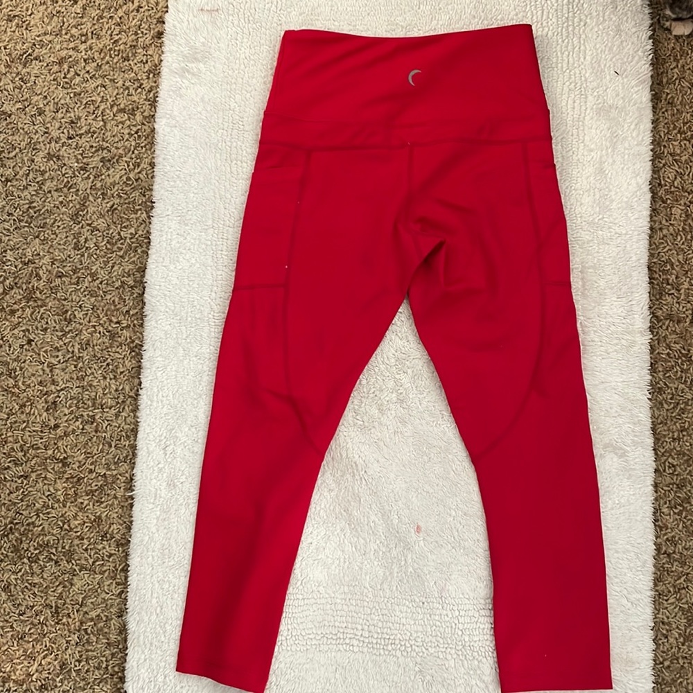ZYIA red workout leggings. In great condition. Worn once or twice.